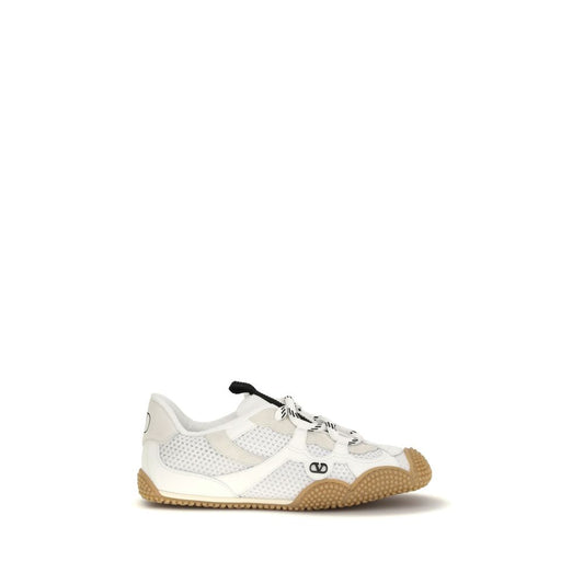 Valentino Garavani Amphibia White Polyamide Athletic Sneakers