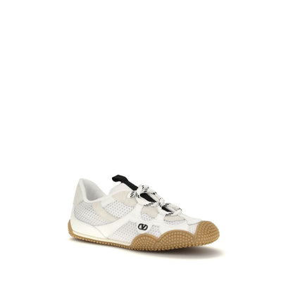 Valentino Garavani Amphibia White Polyamide Athletic Sneakers