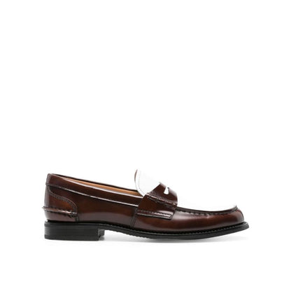 Church's Brown Calfskin Slip-On Loafers for Women