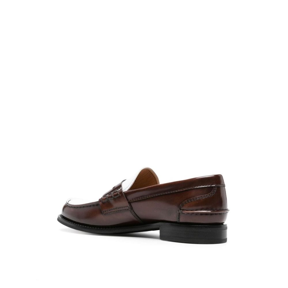Church's Brown Calfskin Slip-On Loafers for Women