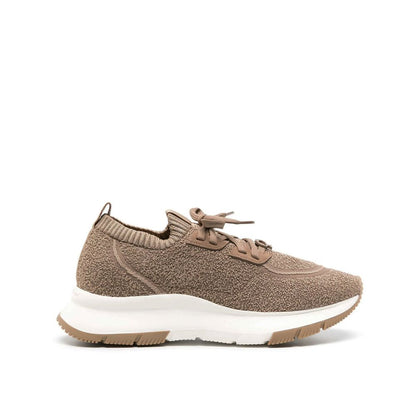 Gianvito Rossi Brown Fabric Athletic Sneakers for Women