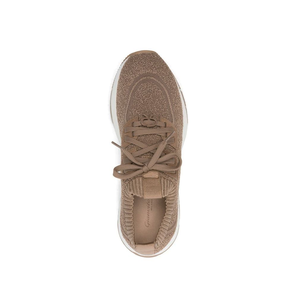 Gianvito Rossi Brown Fabric Athletic Sneakers for Women