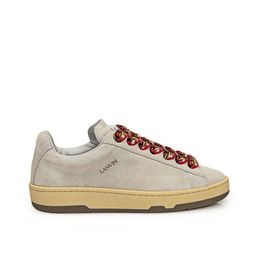 Lanvin Gray Leather Low Top Sneakers for Women
