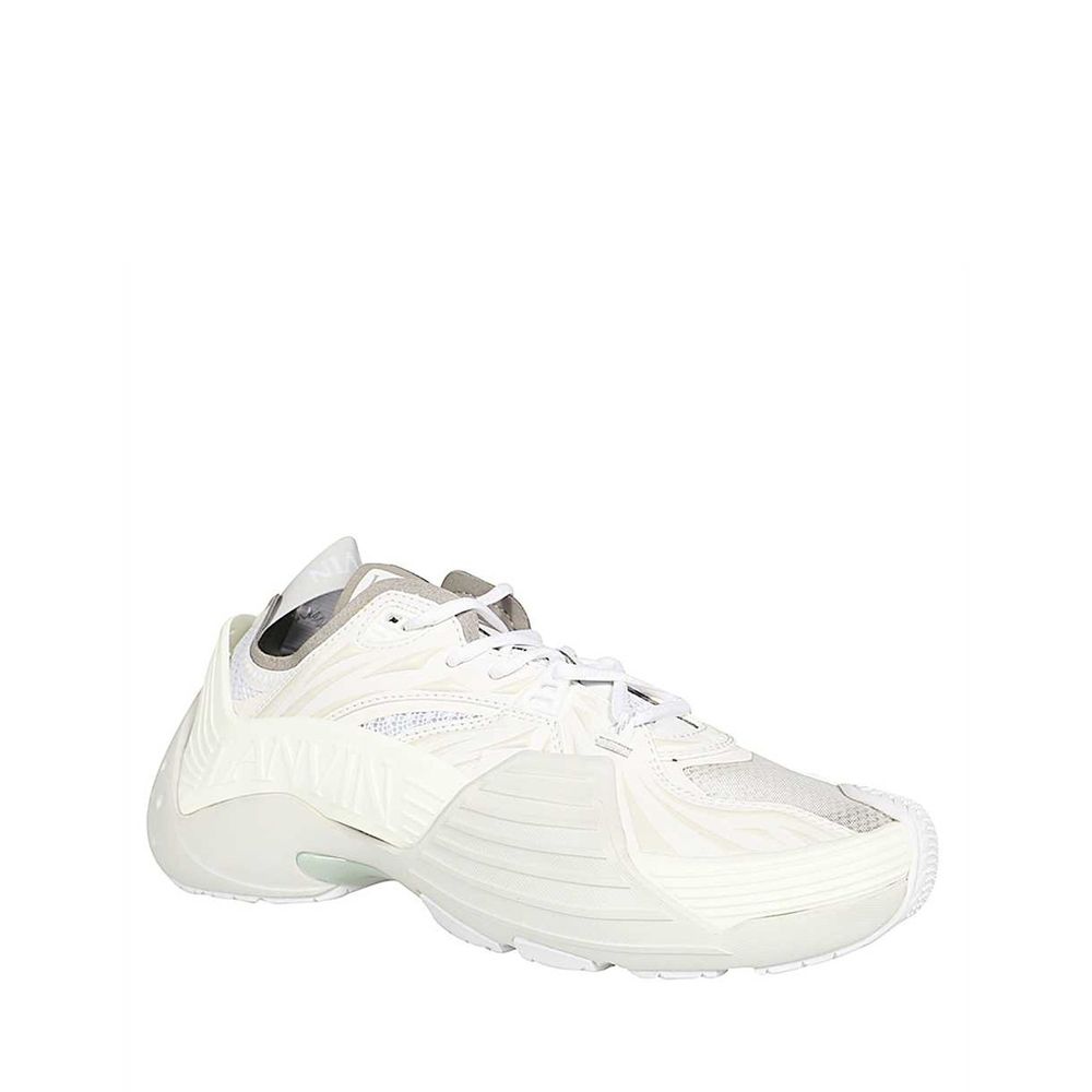 Lanvin White Polyethylene Athletic Sneakers for Men