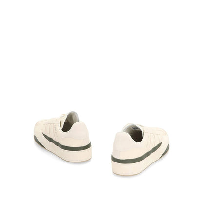Y-3 White Calfskin Low Top Sneakers