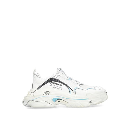 Balenciaga White Triple S Chunky Sneakers for Men