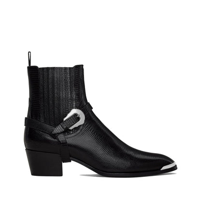 Celine Black Calfskin Chelsea Boots for Men