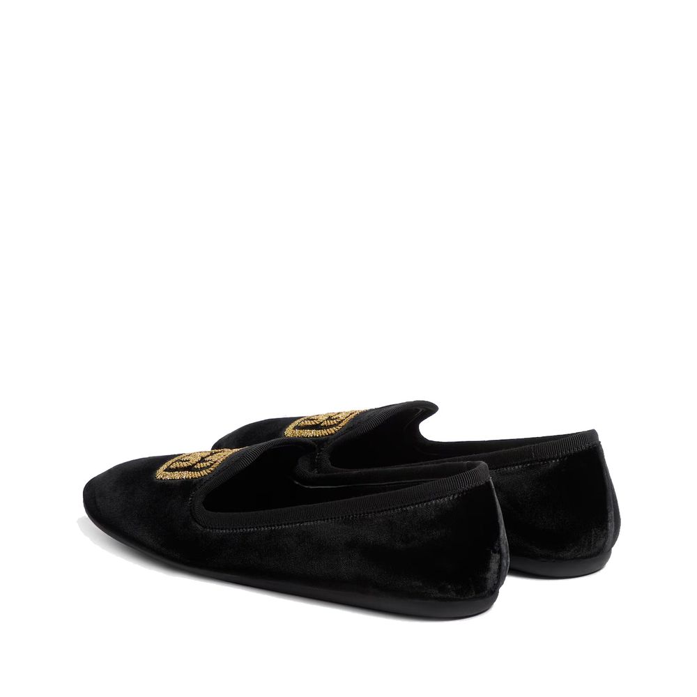 Miu Miu Black Fabric Moccassin for Women
