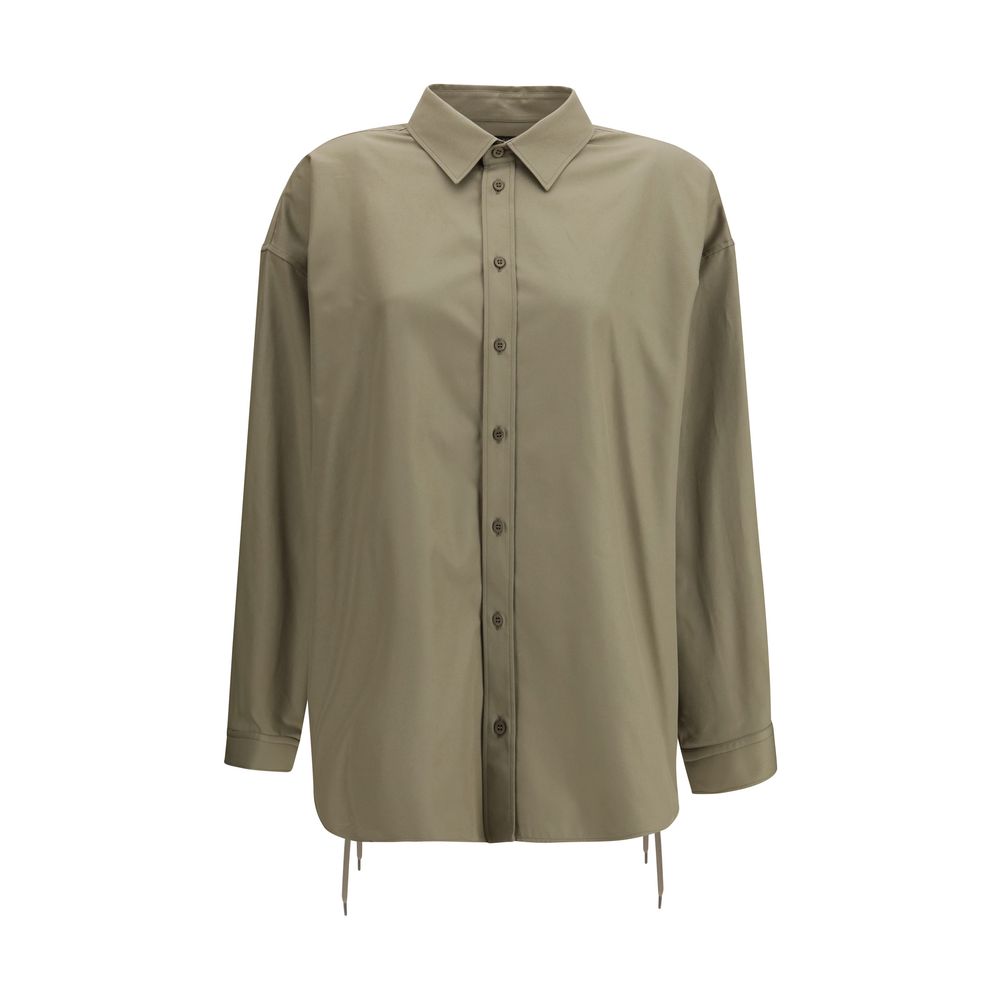 Balenciaga Beige Cotton Shirt: Oversized Elegance Redefined