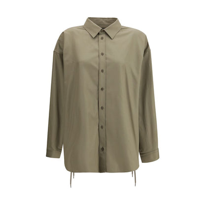 Balenciaga Beige Cotton Shirt: Oversized Elegance Redefined
