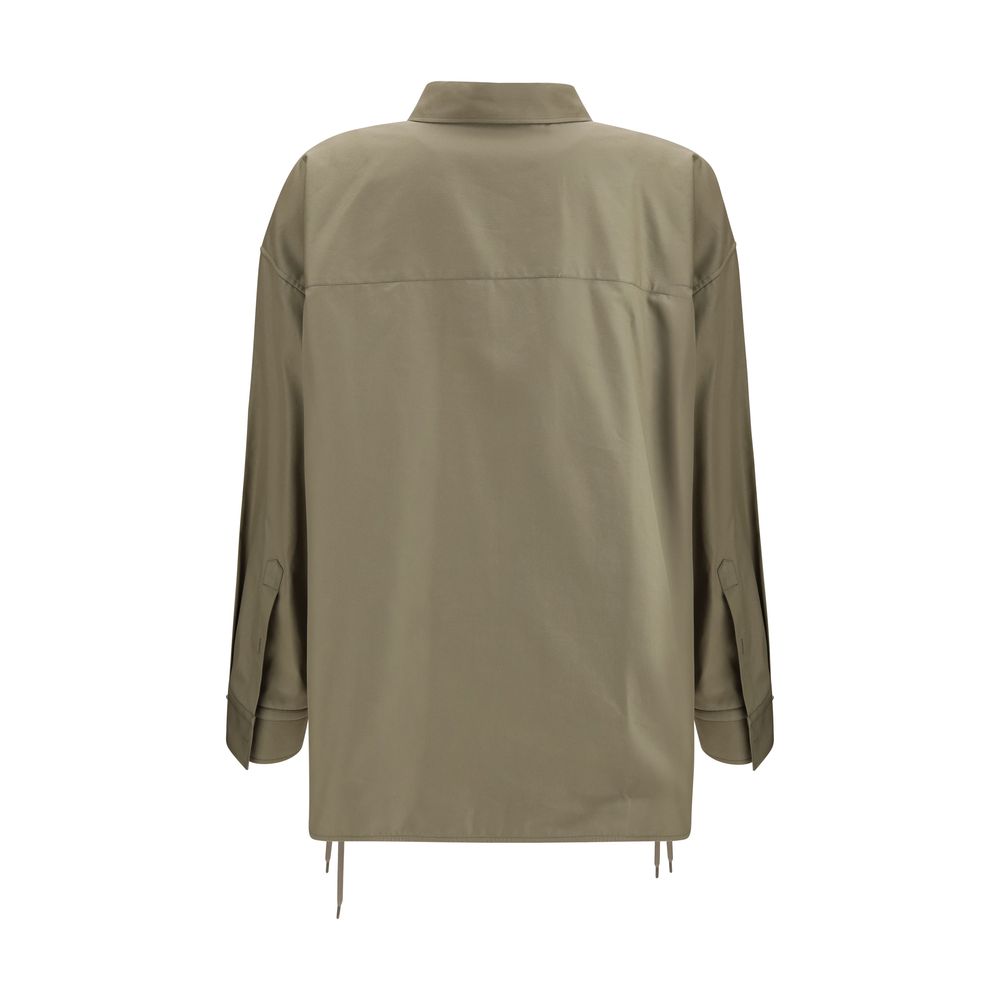 Balenciaga Beige Cotton Shirt: Oversized Elegance Redefined