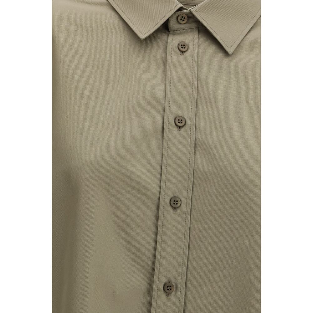 Balenciaga Beige Cotton Shirt: Oversized Elegance Redefined