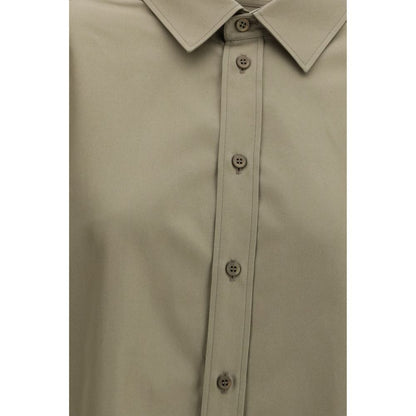 Balenciaga Beige Cotton Shirt: Oversized Elegance Redefined