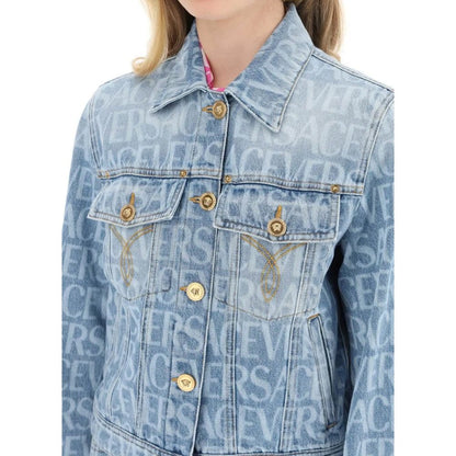 Versace Blue Cotton Denim Jacket for Women