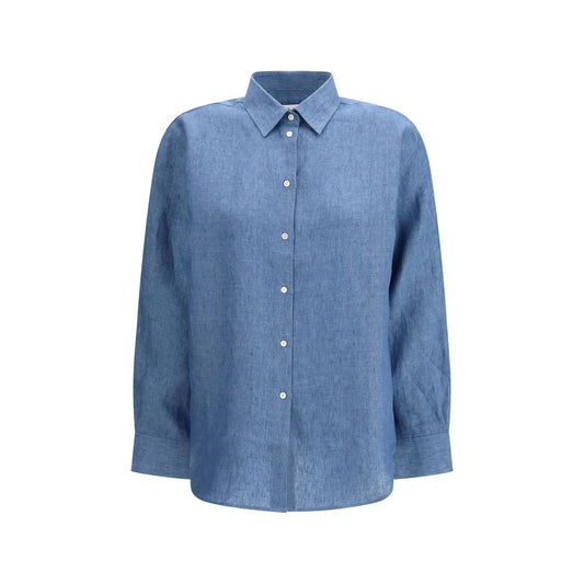 Róhe Blue Denim Shirt