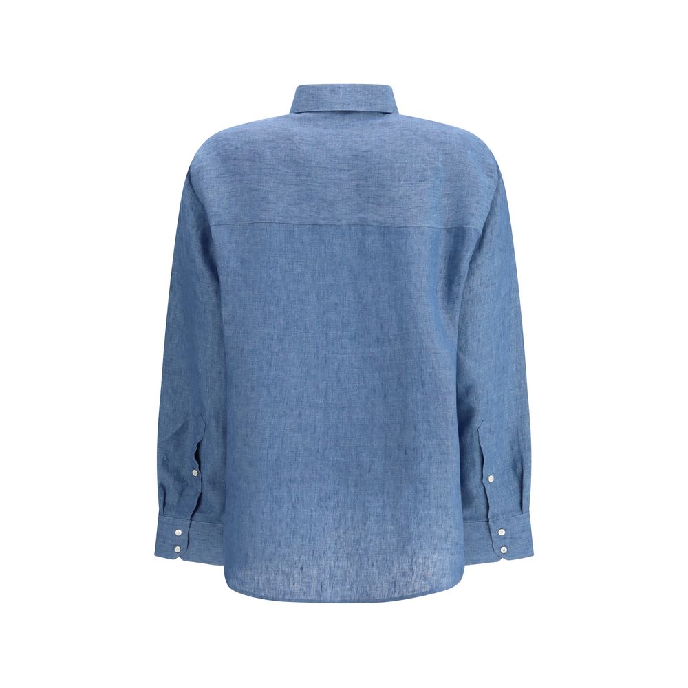 Róhe Blue Denim Shirt