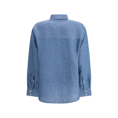 Róhe Blue Denim Shirt