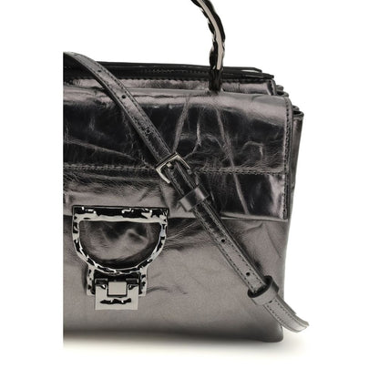 Coccinelle Black Calf Leather Bos Taurus Handbag - Arlettis Droplet