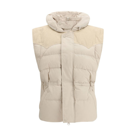 Marant Etoile Beige Polyamide Sleeveless Jacket - Olfa Padded Gilet