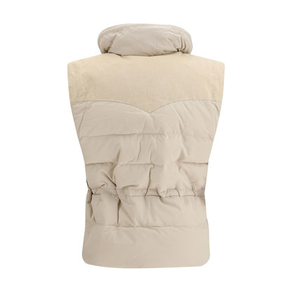 Marant Etoile Beige Polyamide Sleeveless Jacket - Olfa Padded Gilet