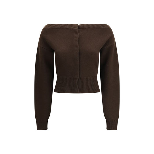 Tom Ford Brown Cashmere Cropped Shrunken Cardigan