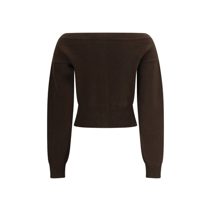 Tom Ford Brown Cashmere Cropped Shrunken Cardigan