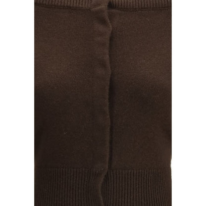 Tom Ford Brown Cashmere Cropped Shrunken Cardigan
