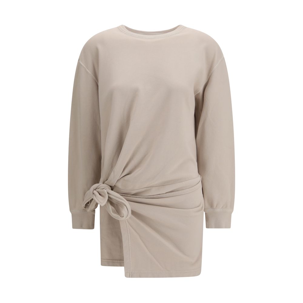 Marant Étoile Beige Cotton Casual Dress - Zae Fleece Dress