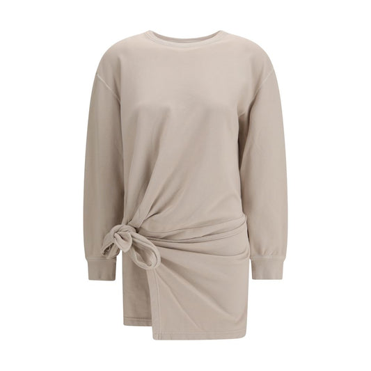 Marant Étoile Beige Cotton Casual Dress - Zae Fleece Dress