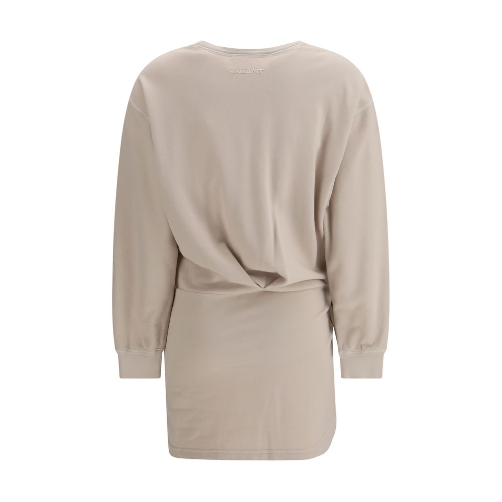 Marant Étoile Beige Cotton Casual Dress - Zae Fleece Dress
