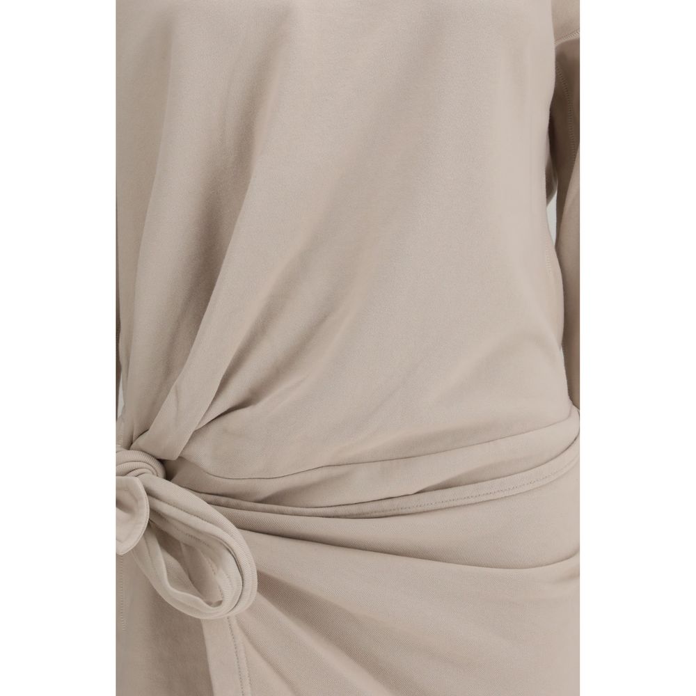 Marant Étoile Beige Cotton Casual Dress - Zae Fleece Dress