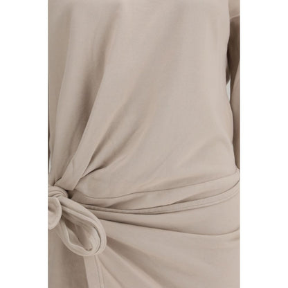 Marant Étoile Beige Cotton Casual Dress - Zae Fleece Dress