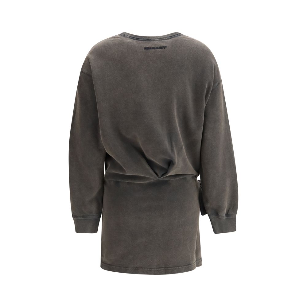 Marant Étoile Gray Cotton Casual Dress