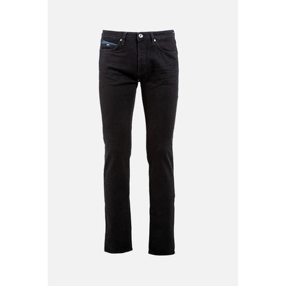 Gas Black Cotton Denim Jeans