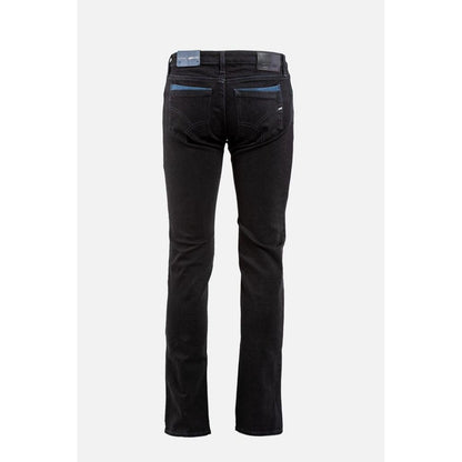Gas Black Cotton Denim Jeans