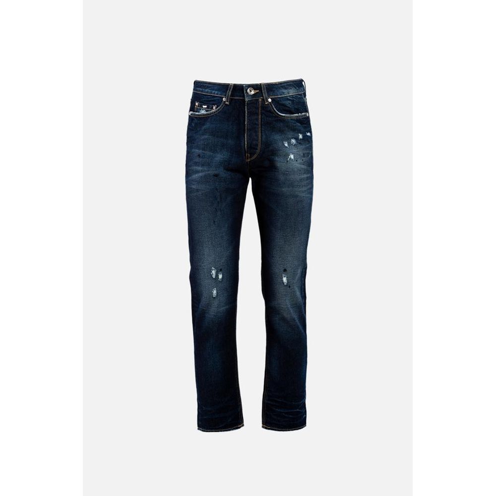 GAS Blue Cotton Jeans Denim