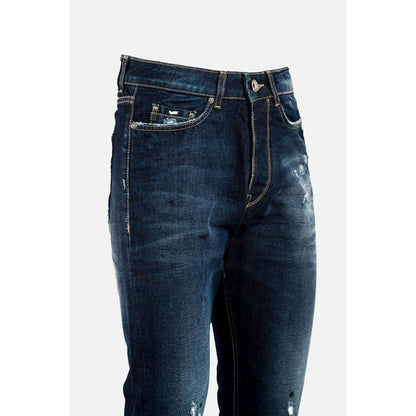 GAS Blue Cotton Jeans Denim