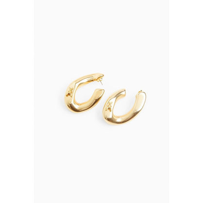Patrizia Pepe Antique Gold Plastic Earrings