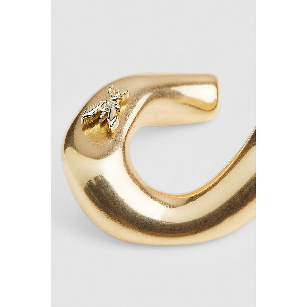 Patrizia Pepe Antique Gold Plastic Earrings