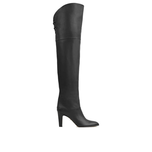 Chloé Black Leather Eve Over The Knee Boots