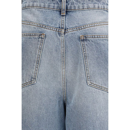 Róhe Blue Cotton Straight-Leg Jeans