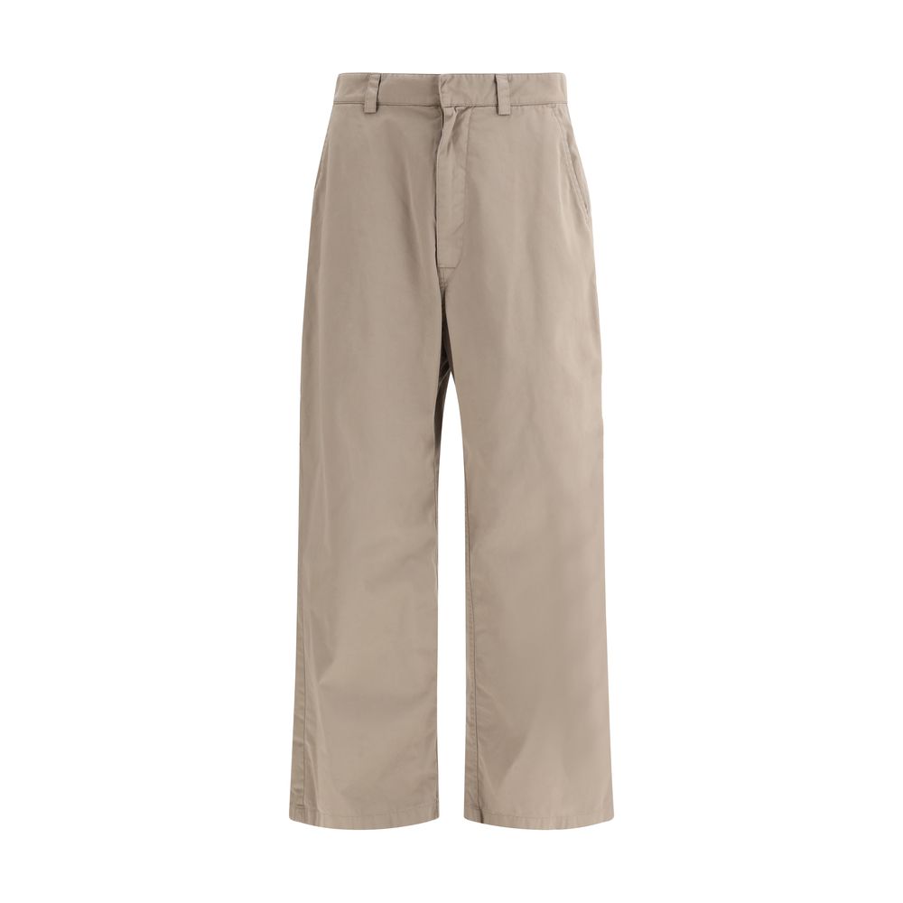 Balenciaga Beige Cotton Workwear Casual Pants