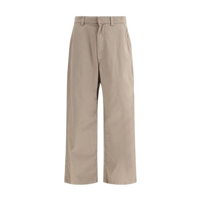 Balenciaga Beige Cotton Workwear Casual Pants