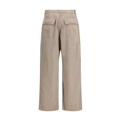 Balenciaga Beige Cotton Workwear Casual Pants