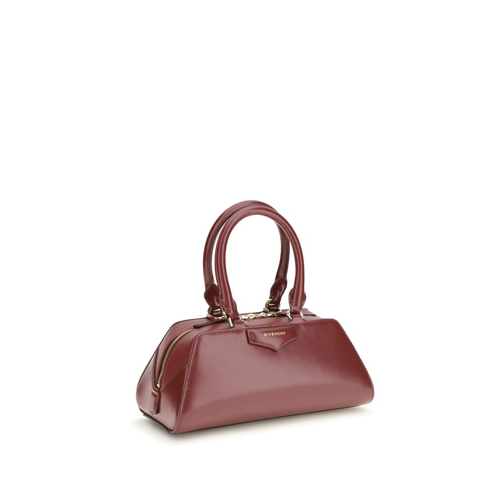 Givenchy Antigona East-West Mini Handbag in Bordeaux Calf Leather