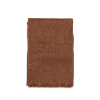Brunello Cucinelli Brown Cashmere Scarf - Luxury Redefined