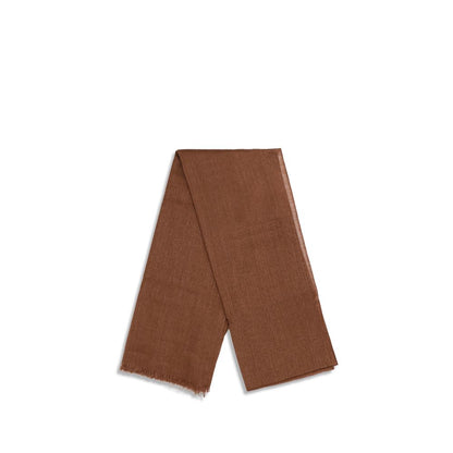 Brunello Cucinelli Brown Cashmere Scarf - Luxury Redefined