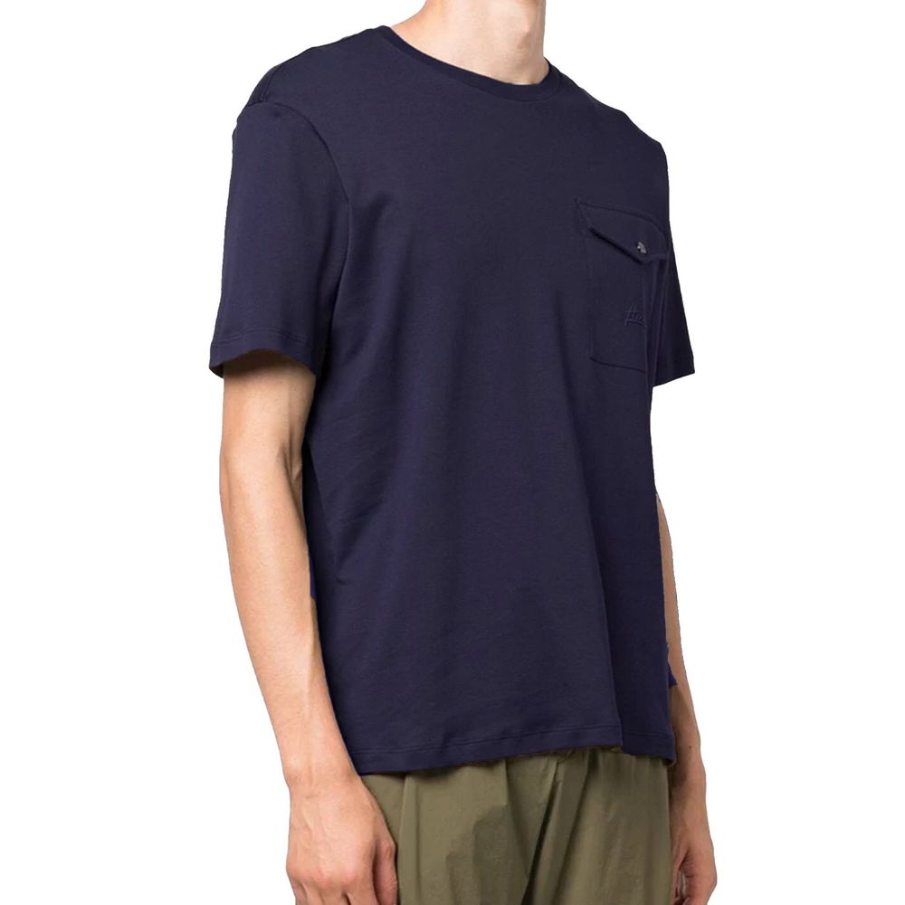 Herno Blue Cotton T-Shirt for Men