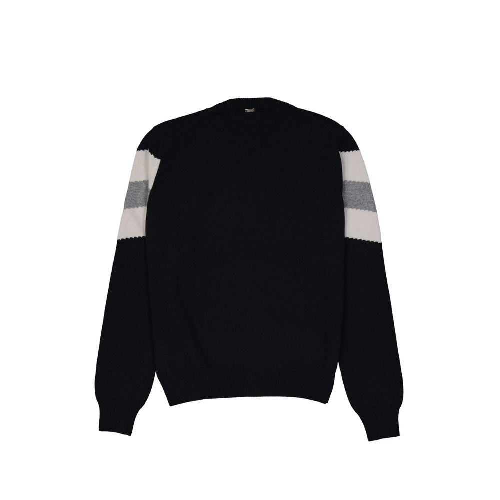 Herno Blue Wool Sweatshirt for Men