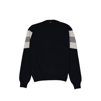 Herno Blue Wool Sweatshirt for Men